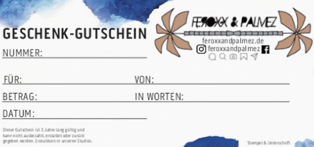 Gutschein in Papierform